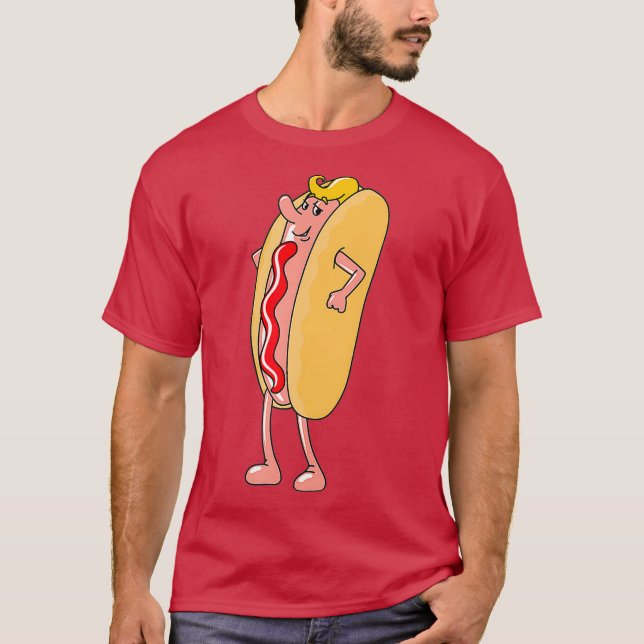 Camiseta Cachorro Quente Bonito Na Família Sarcasiana De Pi (Frente)