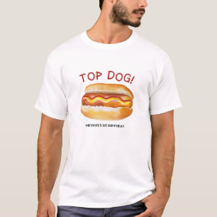 Camiseta Cachorro Quente Cachorro Aniversário - Crianças CH