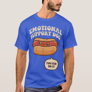 Camiseta Cachorro Quente Cão De Apoio Emocional Frase Engra