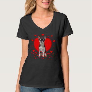 Camiseta Cachorro-quente Chihuahua Corações Pequenos - Chih