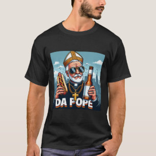 Camiseta Cachorro Quente Da Pope - Design de Humor Religios
