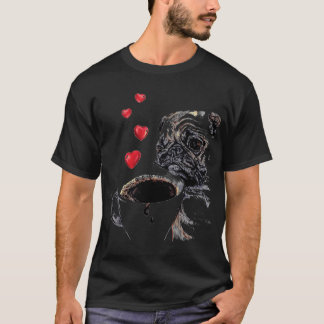 Camiseta Cachorro-quente de café A vida acontece o café aju