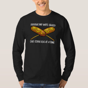 Camiseta Cachorro Quente de Milho Fofo Para Homens Meninos