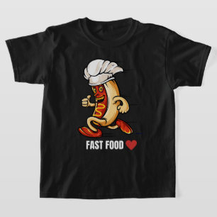 Camiseta Cachorro Quente Divertido Fast Food