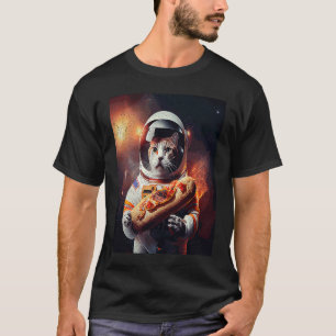 Camiseta Cachorro Quente do Astronauta Gato 1