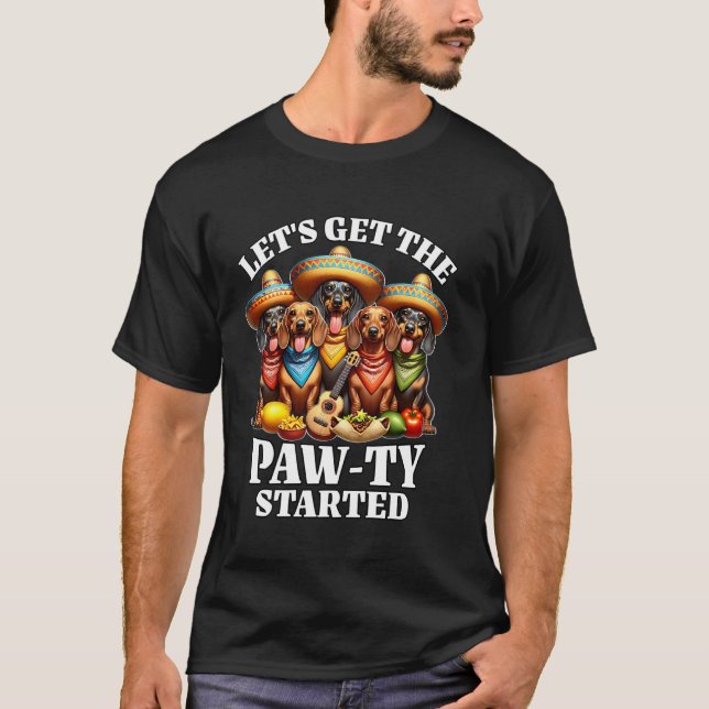 Camiseta Cachorro-quente do Cinco De Mayo (Frente)