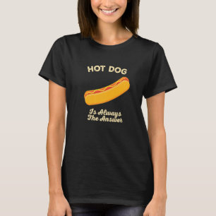 Camiseta Cachorro Quente É Sempre O Salsicha De Folhas De F