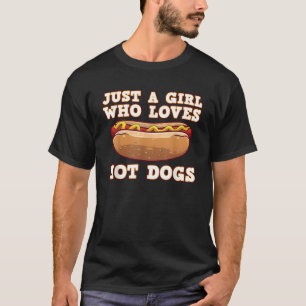 Camiseta Cachorro Quente Engraçado Para Mulheres Meninas Ke
