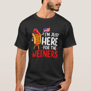 Camiseta Cachorro Quente, estou aqui para a salsicha de sal