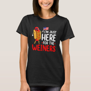 Camiseta Cachorro Quente Estou Aqui Só Pelos Wieners Salsic