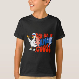 Camiseta Cachorro Quente Ganso Engraçado Feroz Vermelho Bra