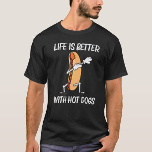 Camiseta Cachorro Quente Legal Para Homens Mulheres Prato D