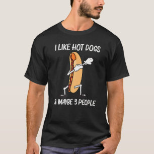 Camiseta Cachorro Quente Legal Para Homens Mulheres Prato D