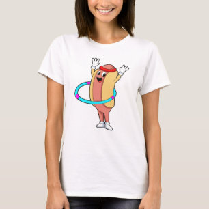 Camiseta Cachorro-quente na academia com Flywheel