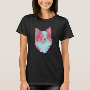 Camiseta Cachorro-quente Retro Fofo Chihuahua Com Olhos de