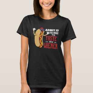 Camiseta cachorro quente texto piada de pai trocadilho p
