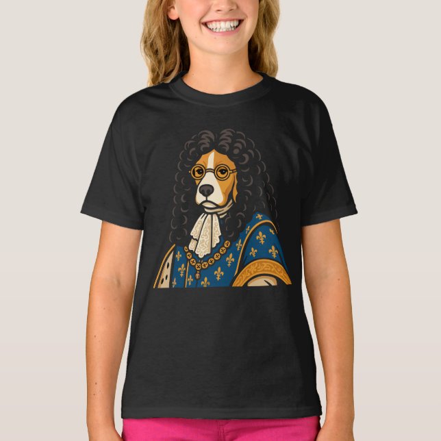 Camiseta Cachorro Real Beagle Sua Majestade Fluidez (Frente)