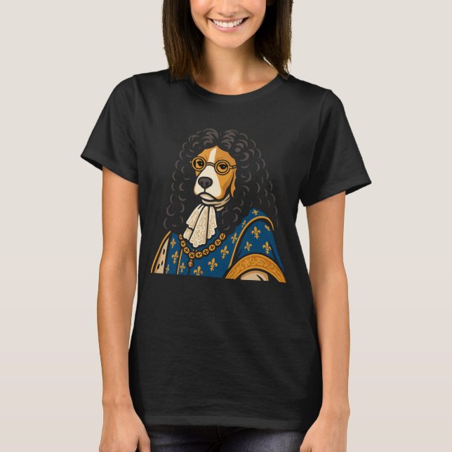 Camiseta Cachorro Real Beagle Sua Majestade Fluidez (Frente)