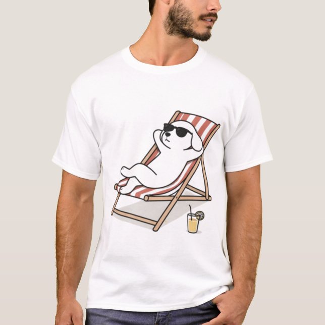 Camiseta Cachorro Relaxado (Frente)