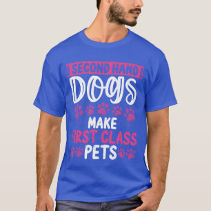 Camiseta Cachorro Resgate Engraçado Cães de abrigo de segun