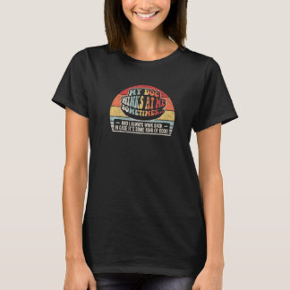 Camiseta Cachorro Retrai As Piscar os olhos Do Cachorro Par