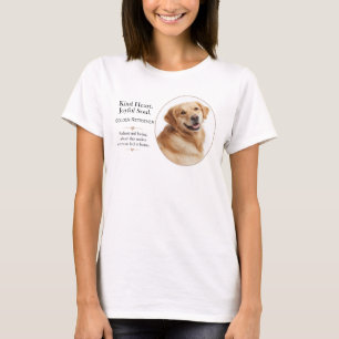 Camiseta Cachorro Retriever Amarelo Coração Gentil Alma Ale
