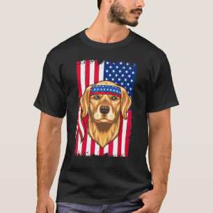 Camiseta Cachorro Retriever Dourado