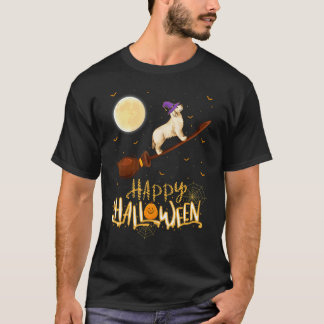 Camiseta Cachorro Retriever Dourado Anda de Bruxa com Espin