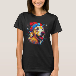 Camiseta Cachorro Retriever Dourado Arte Natal