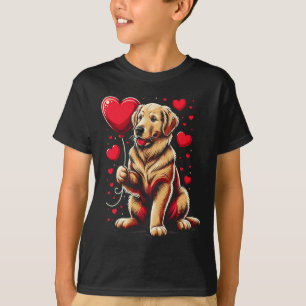 Camiseta Cachorro Retriever Dourado Dia dos Namorados Dono