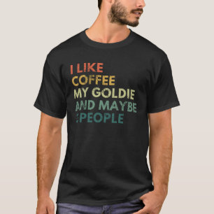Camiseta Cachorro Retriever Dourado Eu Gosto de Café Meu Go