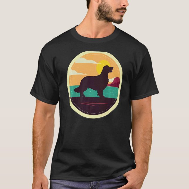Camiseta Cachorro Retriever Dourado Retro 2 (Frente)