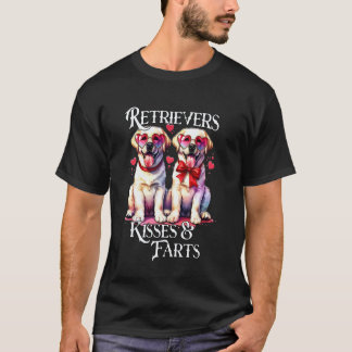 Camiseta Cachorro Retriever Engraçado Beijos Retriever Pum 