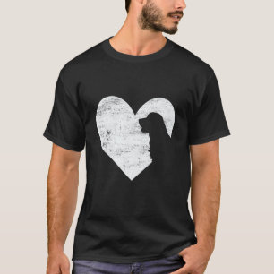 Camiseta Cachorro Retriever Golden Retro Coração Dia dos Na
