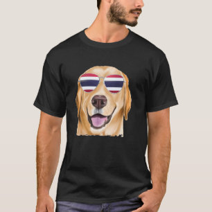 Camiseta Cachorro Retriever Labrador Amarelo Bandeira da Ta