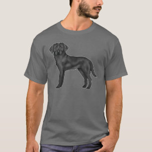 Camiseta Cachorro Retriever Labrador Preto Arte de Lab Negr