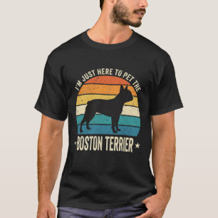 Camiseta Cachorro Retro Amante do Boston Terrier Gráfico_1