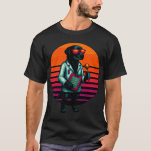 Camiseta Cachorro Retro com Fisioterapeuta de Terapia de Ex