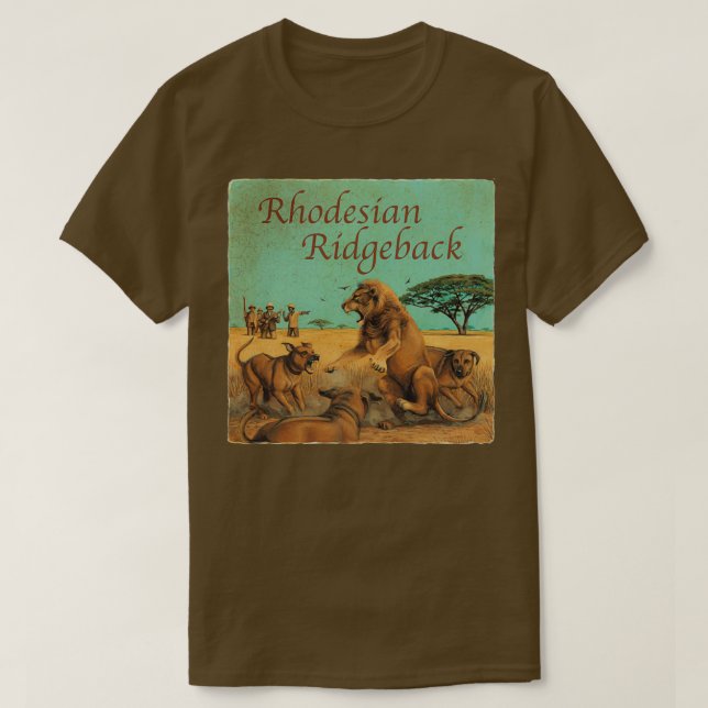 Camiseta Cachorro Ridgeback Rhodesian (Frente do Design)