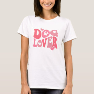 Camiseta Cachorro Rosa Bonito Cachorro Inchado