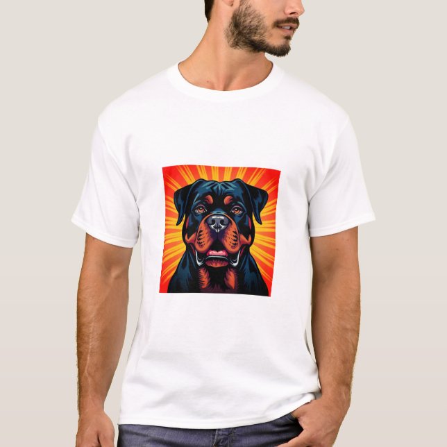 Camiseta Cachorro Rottweiler (Frente)