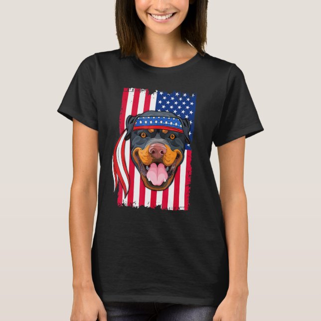 Camiseta Cachorro Rottweiler (Frente)
