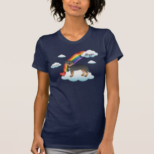 Camiseta Cachorro Rottweiler Preto e Castanho Memorial Arco