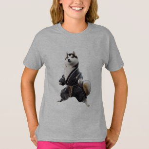 Camiseta Cachorro rouco Conhece Karate, Jogador De Karate D