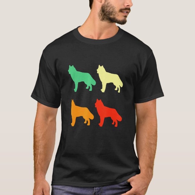 Camiseta Cachorro rouco Siberian Husky (Frente)