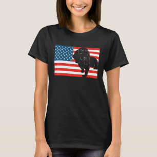 Camiseta Cachorro Salsicha Dachshund 4 De Julho Patriótico