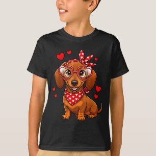 Camiseta Cachorro Salsicha Dia dos Namorados Amante de Dach