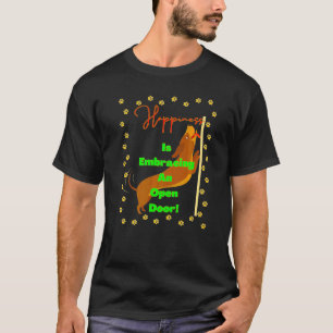 Camiseta Cachorro Salsicha Engraçado Felicidade é Abraçar U