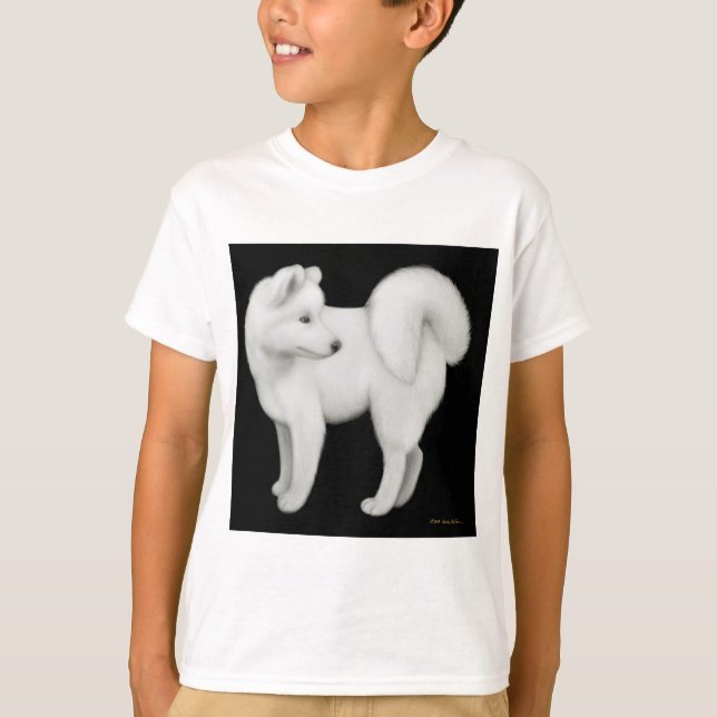 Camiseta Cachorro Samoed Kids Sweet (Frente)