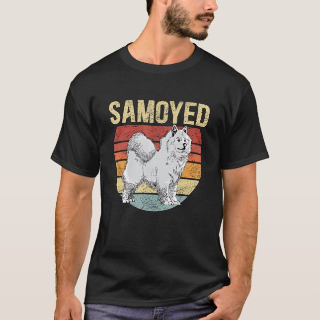 Camiseta Cachorro Samoyeed Proprietário do Cachorro Samoyed (Frente)